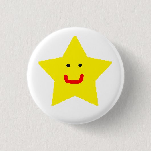 de heer Star Ronde Button 3,2 Cm (Voorkant)