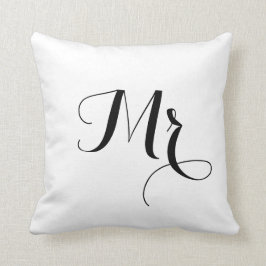 De heer Striped Back Pillow - van een heer en mevr Kussen