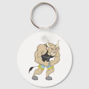 De heer Strong Shirt Cute Muscular de heer Stron Sleutelhanger