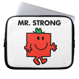 de heer Strong Waving Hallo Laptop Sleeve