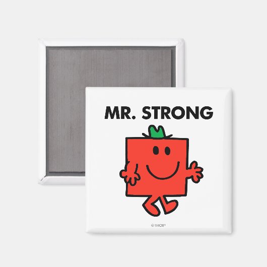 de heer Strong Waving Hallo Magneet (Voorkant / Achterkant)