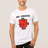 de heer Strong Waving Hallo Tri-Blend Shirt (Voorkant)