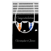 de heer Suits Wedding Personalized Blue Oranje Klein Cadeauzakje (Voorkant)