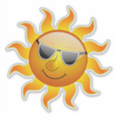 de heer Sunshine Sticker (Voorkant)