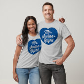 de heer Swipe Right Mobile Dating App Funny Slogan T-shirt (Unisex)