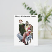 De heer T en Nancy Reagan Christmas Kaart (Staand voorkant)