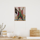 De heer T.P.Cooke in de rol van de vliegende Neder Poster (Keuken)