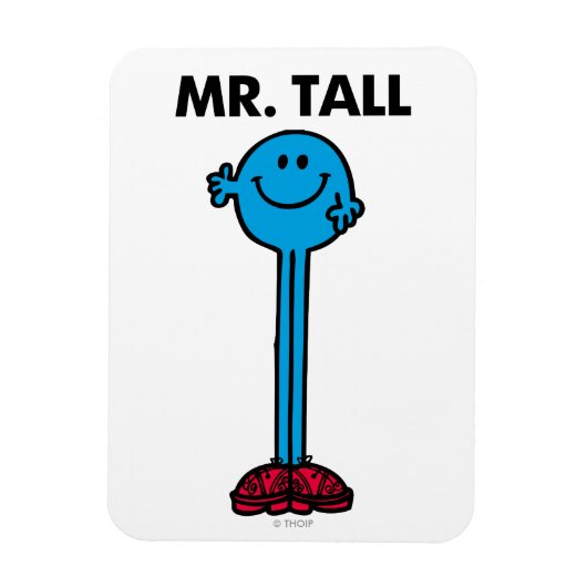 de heer Tall | Permanente band Magneet (Verticaal)