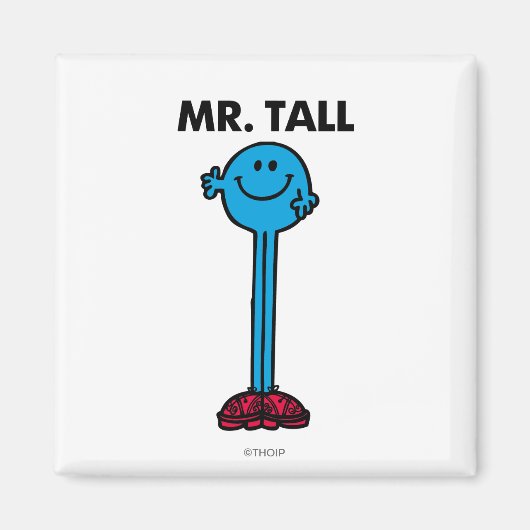 de heer Tall | Permanente band Magneet (Voorkant)