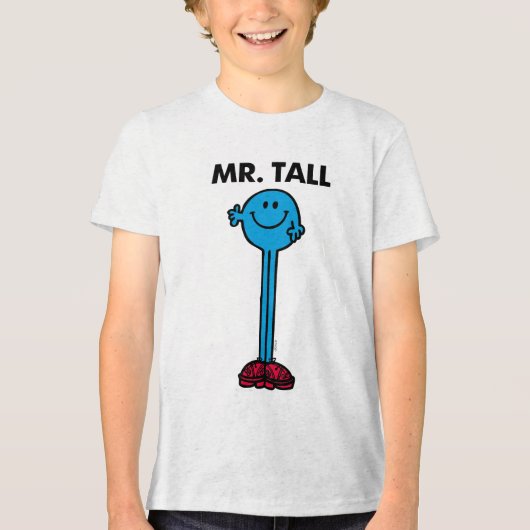de heer Tall | Permanente band Tri-Blend Shirt (Voorkant)
