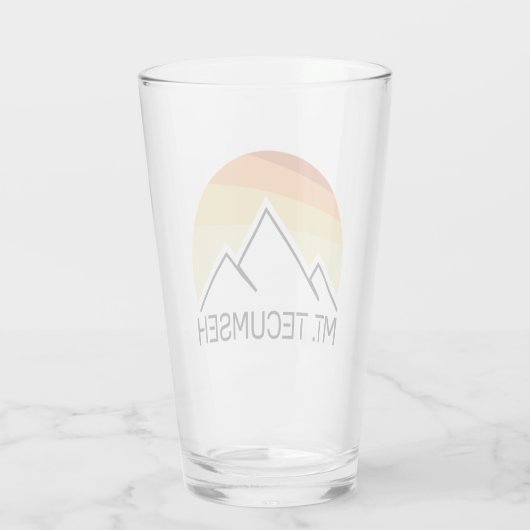 De heer Tecumseh New Hampshire Retro Glas (Achterkant)