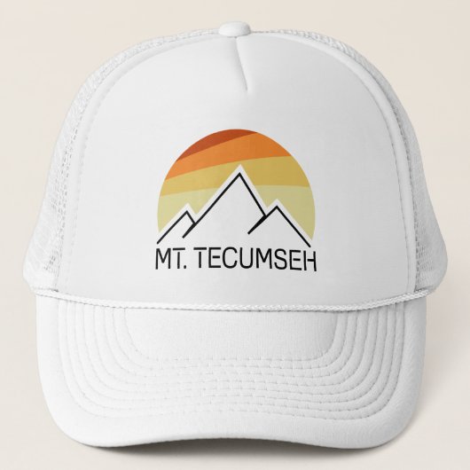 De heer Tecumseh New Hampshire Retro Trucker Pet (Voorkant)