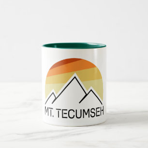De heer Tecumseh New Hampshire Retro Tweekleurige Koffiemok
