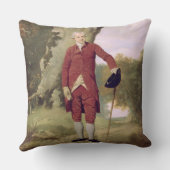 de heer Thrale, c.1770-80 (olie op doek) Kussen (Achterkant)