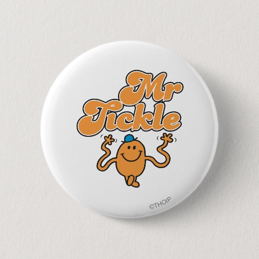 de heer Tickle | Jiggings-wapens Ronde Button 5,7 Cm (Voorkant)