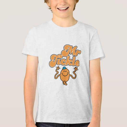 de heer Tickle | Jiggings-wapens Tri-Blend Shirt (Voorkant)