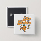 de heer Tickle | Jiggings-wapens Vierkante Button 5,1 Cm (Voorkant /achterkant)