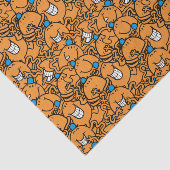 de heer Tickle | Oranje kaarspatroon Tissuepapier (Detail)