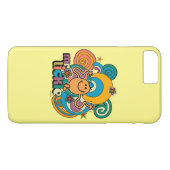 de heer Tickle | Psychedelic Swirls, Stars & Flowe Case-Mate iPhone Case (Achterkant (Horizontaal))
