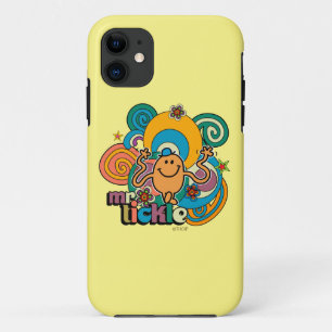 de heer Tickle Psychedelic Swirls, Stars & Flowe iPhone 11 Hoesje