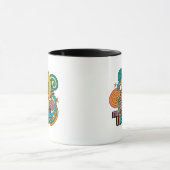 de heer Tickle | Psychedelic Swirls, Stars & Flowe Mok (Midden)