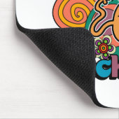 de heer Tickle | Psychedelic Swirls, Stars & Flowe Muismat (Hoek)