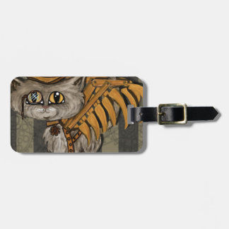 de heer Tipps Steampunk Cat Fairy Bagagelabel