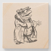 De heer Toad Bereidt zich Voor op de Rit - Wind In Stenen Onderzetter (Voorkant)