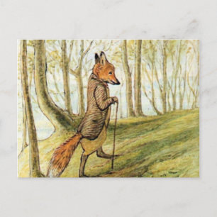 De heer Tod in het bos - Beatrix Potter Briefkaart