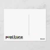 De heer Tomato hoofd humoristisch parodie Briefkaa Briefkaart (Achterkant)