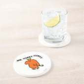 de heer Topsy-Turvy | Ondersteboven Pet & Cane Zandsteen Onderzetter (Zijkant)