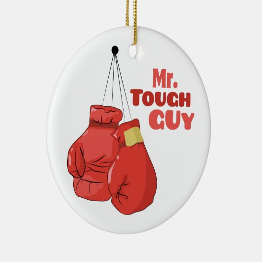 De heer Tough Guy Keramisch Ornament (Rechts)