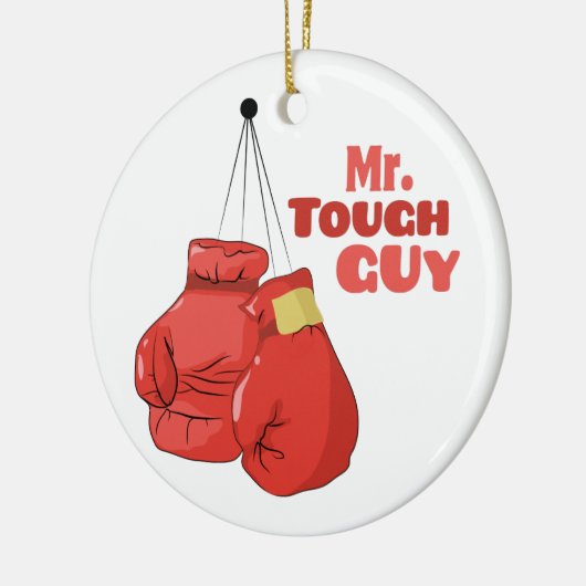 De heer Tough Guy Keramisch Ornament (Links)