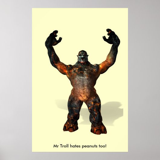 De heer Troll haat ook pinda's! Poster (Voorkant)
