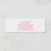 De heer Trout visitekaartjes personaliseert unieke (Achterkant)