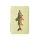 de heer Trout Whiskers' Brookie, salvelinus fontin Badmat (Voorkant Verticaal)