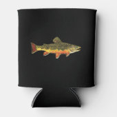 De heer Trout Whiskers' Brookie, salvelinus fontin Blikjeskoeler (Voorkant)