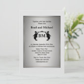 De heer Trumpet en de heer Trumpet blower grooms S Kaart (Staand voorkant)