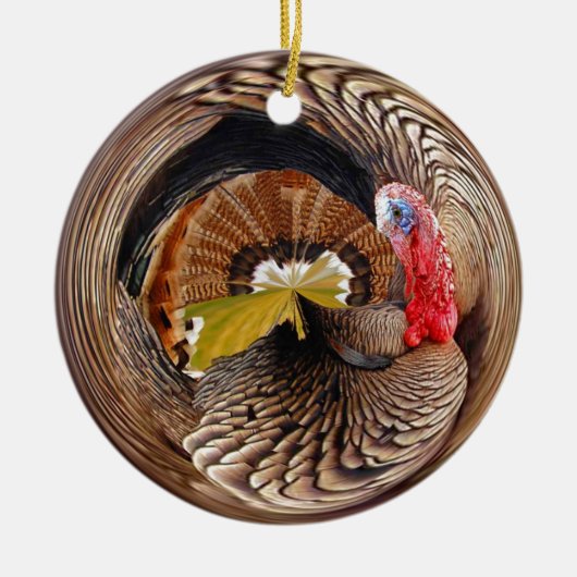 de heer Turkey Keramisch Ornament (Voorkant)