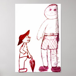 De heer Umbrella en zijn vriend Poster