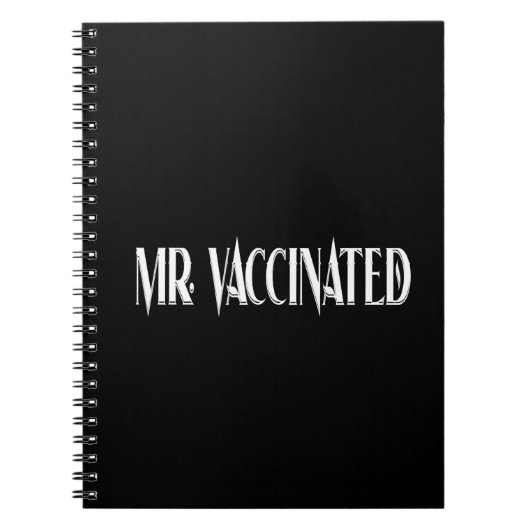 de heer Vaccinated Notitieboek (Voorkant)