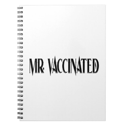 de heer Vaccinated Notitieboek (Voorkant)