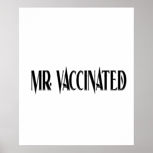 de heer Vaccinated Poster (Voorkant)