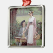 De Heer van Burleigh en zijn Liefde Metalen Ornament (Links)