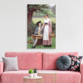 De heer van Burleigh en zijn lieve dame Canvas Afdruk (Insitu (Woonkamer))