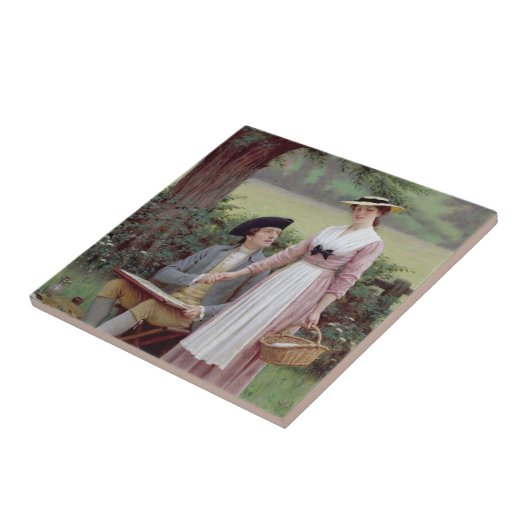 De Heer van Burleigh en zijn Ware Liefde Tegeltje (Zijkant)