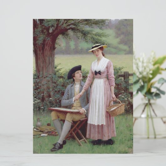 De Heer van Burleigh in liefde Kaart (Staand voorkant)