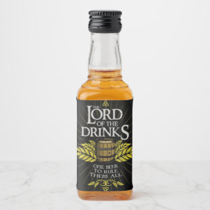 De Heer van de Dranken Bier Likeurfles Etiket