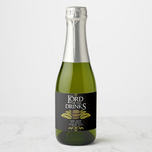 De Heer van de Dranken Bier Sparkling Wijnetiket (Voorkant)