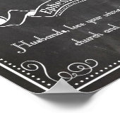 De heer van de heer en mevrouw Ephesians 5:25 Poster (Hoek)